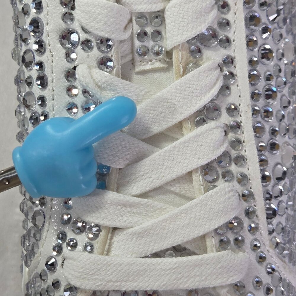 I.N.C. International Concepts Dazzlee Round Toe Sneakers - Silver - Picture 6 of 8